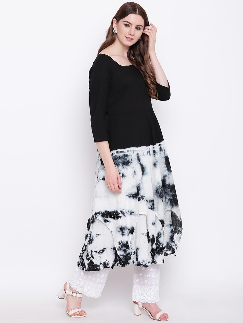 shibori a-line kurta - 17151772 - Zoom Image - 2