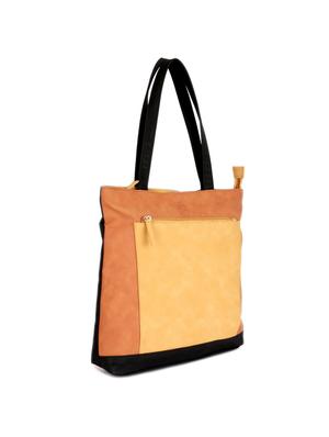 multi colored leatherette (pu) regular tote - 17152031 - Standard Image - 4