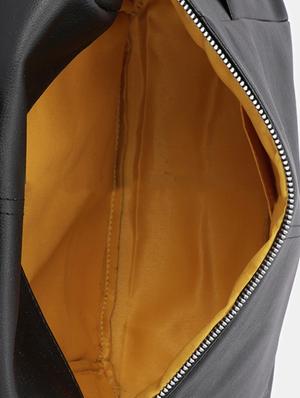 black leatherette (pu) fashion backpack - 17152369 - Standard Image - 3