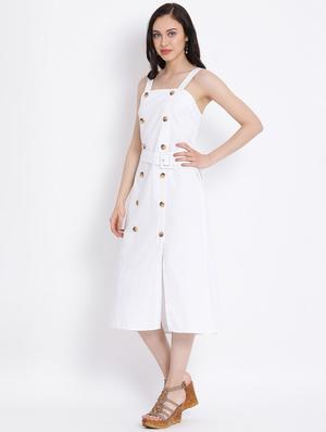 double breasted midi dress - 17152495 - Standard Image - 3