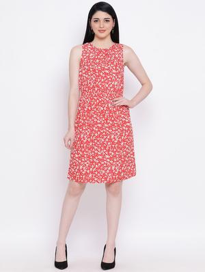 floral a-line dress - 17152503 - Standard Image - 4
