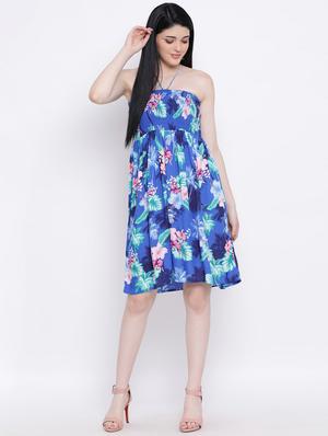 halter neck a-line dress - 17152505 - Standard Image - 4