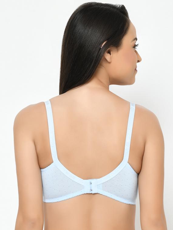 blue cotton maternitynursing bra - 17152571 - Zoom Image - 2