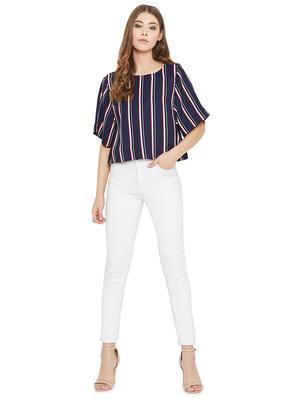 boat neck striped top - 17152612 - Standard Image - 4