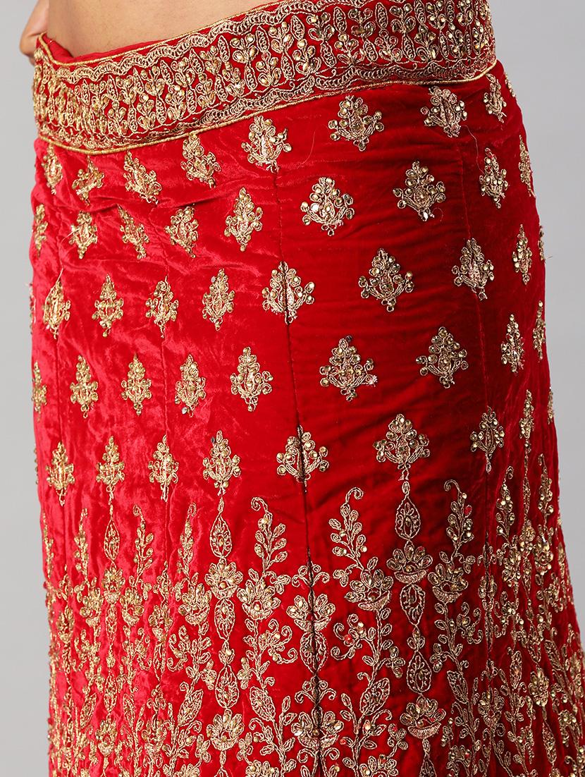 embroidered bridal lehenga - 17152819 - Zoom Image - 4