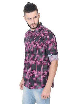 black printed casual shirt - 17153314 - Standard Image - 2