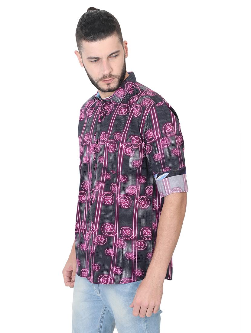 black printed casual shirt - 17153314 - Zoom Image - 2
