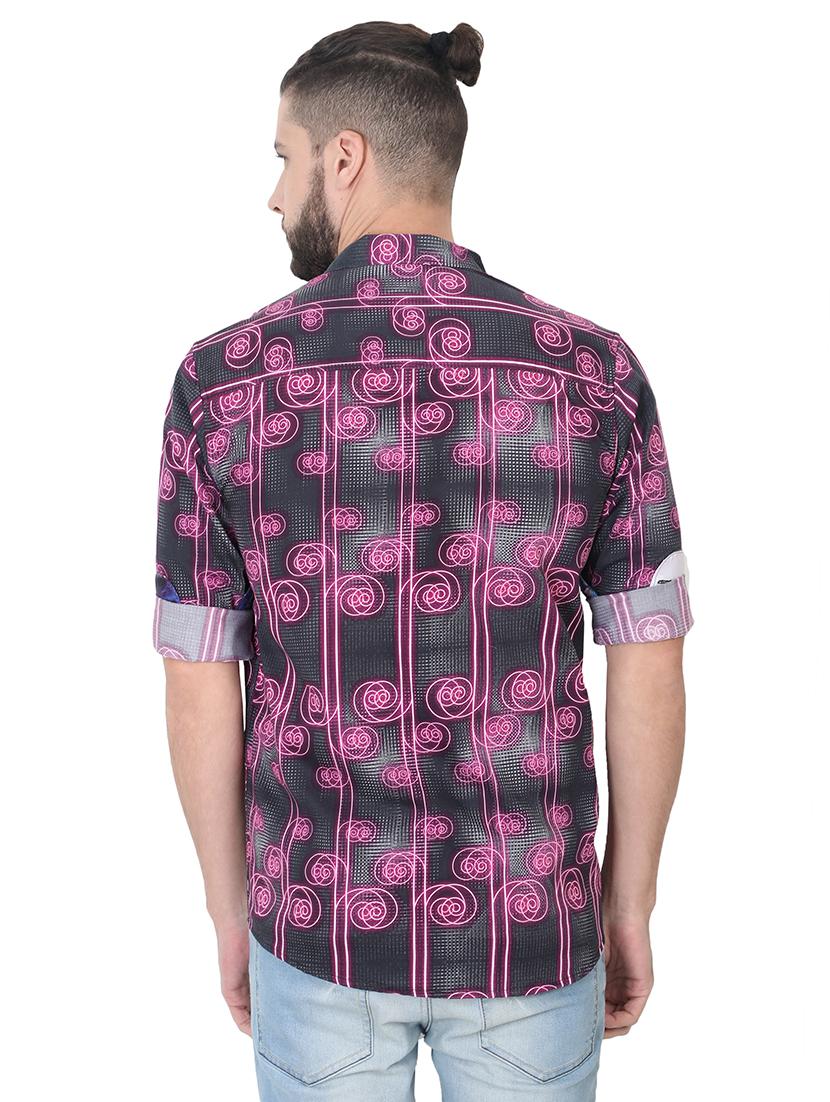 black printed casual shirt - 17153314 - Zoom Image - 3