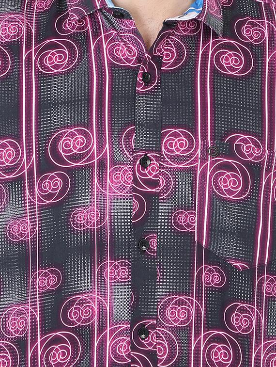 black printed casual shirt - 17153314 - Zoom Image - 4