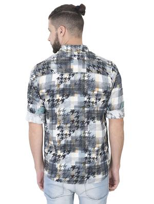 multi colored checkered casual shirt - 17153325 - Standard Image - 3