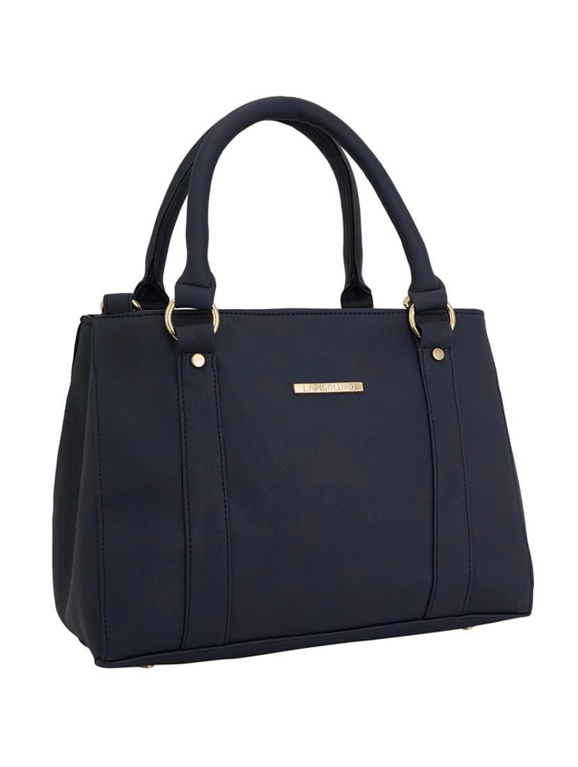 blue leatherette (pu) regular handbag - 17153491 - Zoom Image - 4