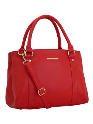 red leatherette (pu) regular handbag - 17153492 - Standard Image - 4