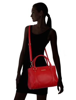 red leatherette (pu) regular handbag - 17153492 - Standard Image - 5