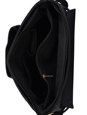 black leatherette (pu) messenger handbag - 17153493 - Standard Image - 3