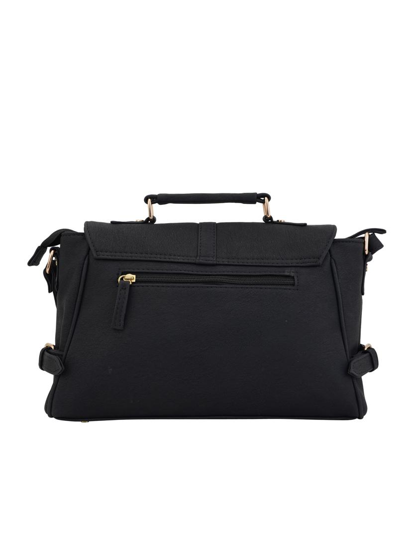 black leatherette (pu) messenger handbag - 17153493 - Zoom Image - 2