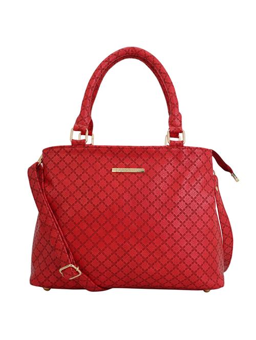 red leatherette (pu) regular handbag - 17153509 - Standard Image - 1