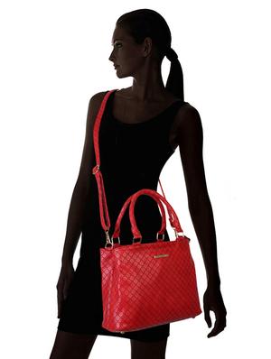 red leatherette (pu) regular handbag - 17153509 - Standard Image - 5