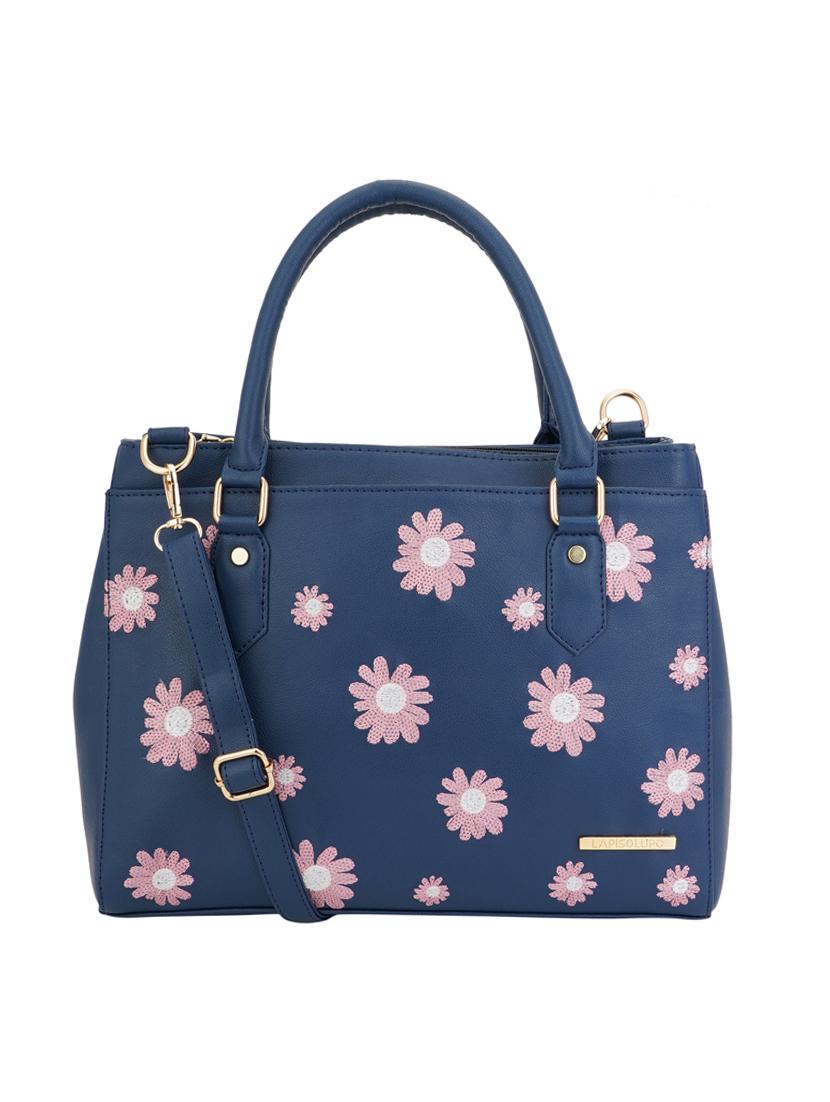 blue leatherette (pu) regular handbag - 17153526 - Zoom Image - 1
