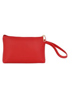 red leatherette (pu) combo handbag - 17153533 - Standard Image - 7