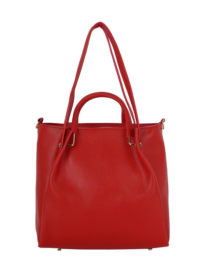 red leatherette (pu) combo handbag - 17153533 - Zoom Image - 2