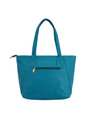 blue leatherette (pu) combo handbag - 17153562 - Standard Image - 2
