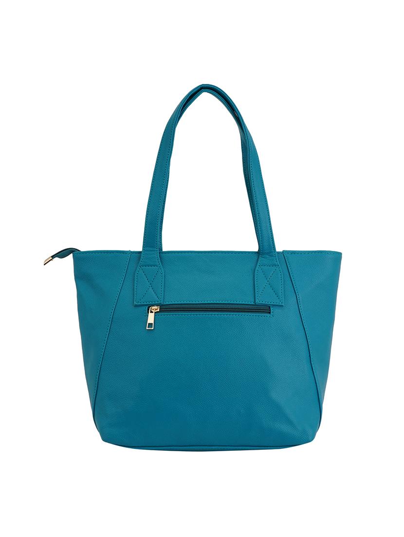 blue leatherette (pu) combo handbag - 17153562 - Zoom Image - 2