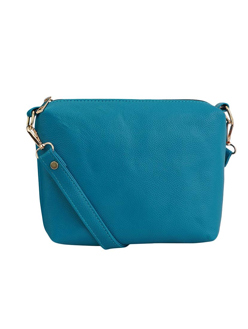 blue leatherette (pu) combo handbag - 17153562 - Zoom Image - 6