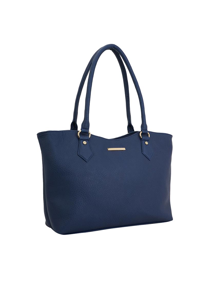 blue leatherette (pu) regular handbag - 17153564 - Zoom Image - 4