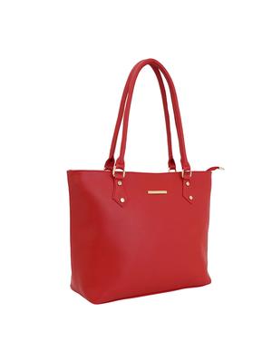 red leatherette (pu) combo handbag - 17153569 - Standard Image - 6