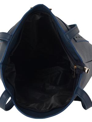 blue leatherette (pu) combo tote - 17153582 - Standard Image - 3