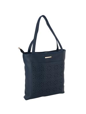 blue leatherette (pu) combo tote - 17153582 - Standard Image - 5