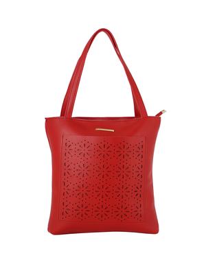 red leatherette (pu) combo tote - 17153583 - Standard Image - 4