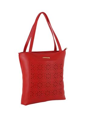 red leatherette (pu) combo tote - 17153583 - Standard Image - 5