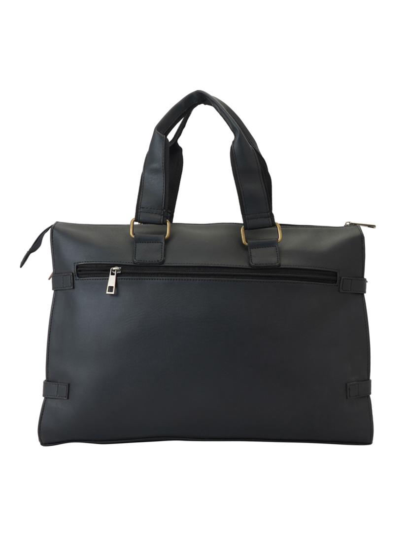 black leatherette (pu) regular laptop bag - 17153619 - Zoom Image - 2