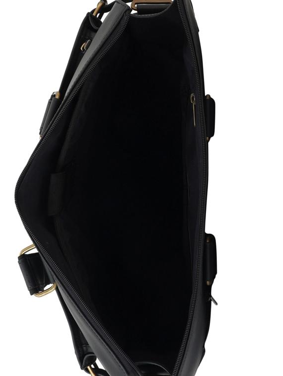 black leatherette (pu) regular laptop bag - 17153619 - Zoom Image - 3