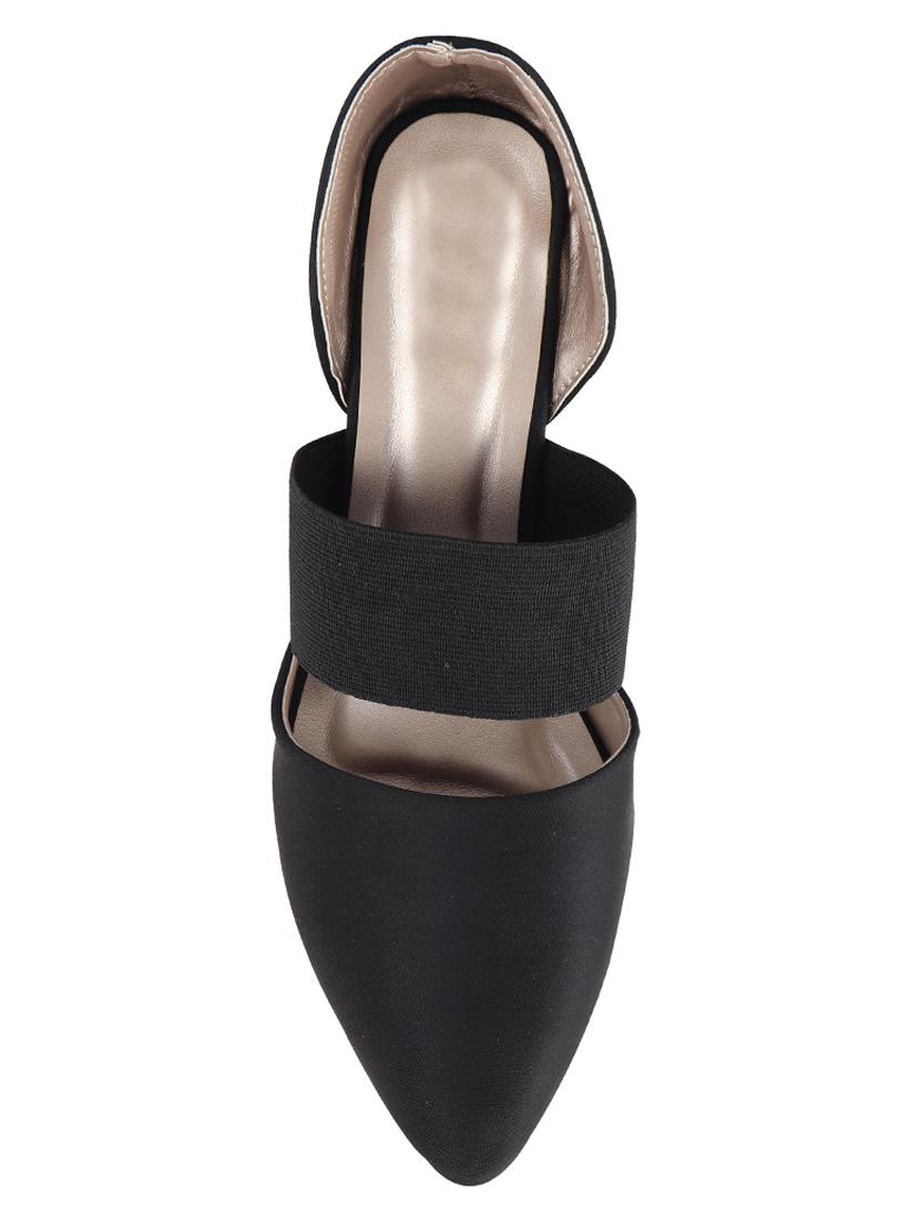 black synthetic slip on pumps - 17153858 - Zoom Image - 3