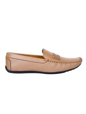 brown synthetic slip on loafers - 17153891 - Standard Image - 2