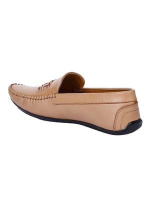 brown synthetic slip on loafers - 17153891 - Standard Image - 3