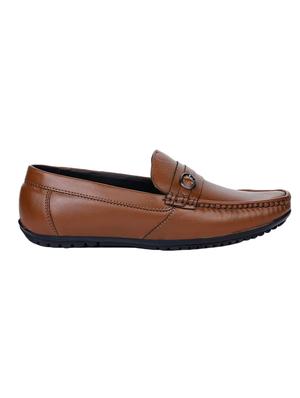 tan synthetic slip on loafers - 17153896 - Standard Image - 2