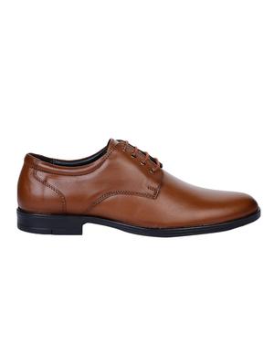 tan faux leather laceup derbies - 17153916 - Standard Image - 2