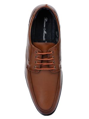 tan leather laceup derbies - 17153920 - Standard Image - 4