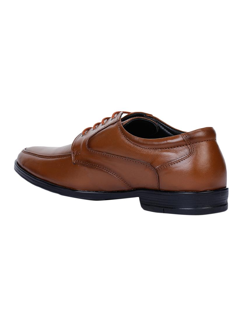 tan leather laceup derbies - 17153920 - Zoom Image - 3