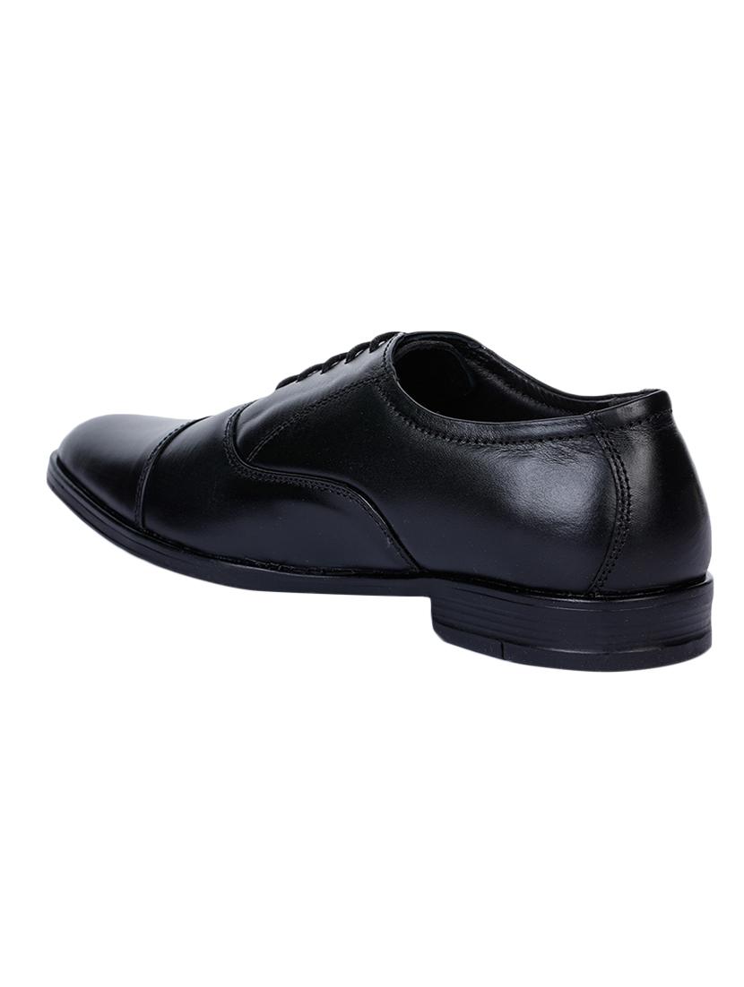 black leather laceup derbies - 17153923 - Zoom Image - 3