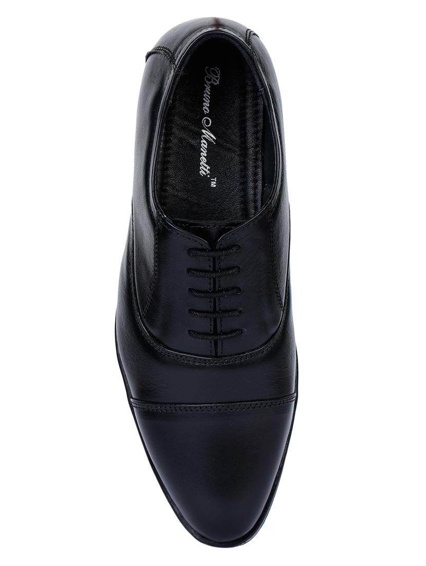 black leather laceup derbies - 17153923 - Zoom Image - 4