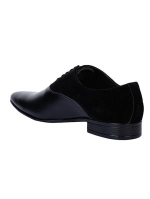 black leather laceup derbies - 17153940 - Standard Image - 3