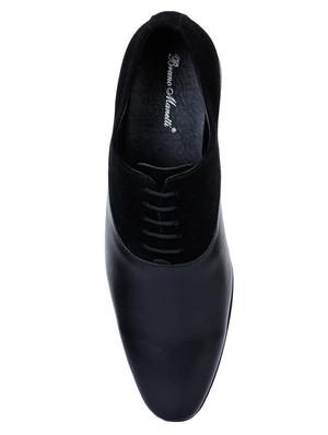 black leather laceup derbies - 17153940 - Standard Image - 4