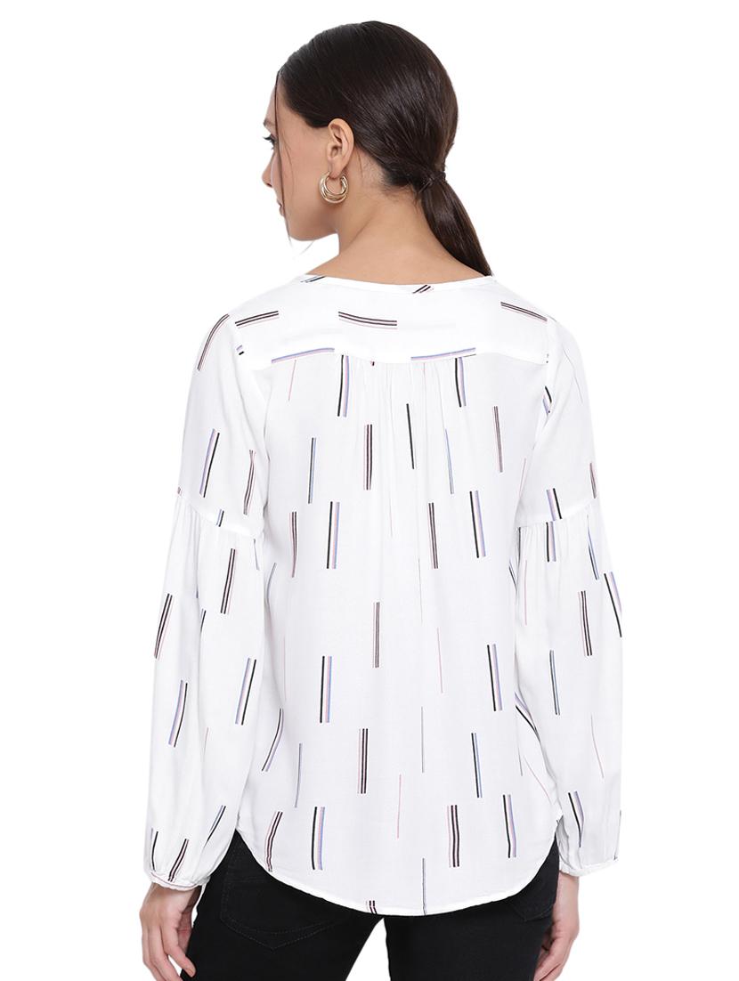 round neck printed top - 17154098 - Zoom Image - 3