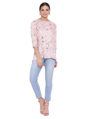 round neck printed top - 17154100 - Standard Image - 4