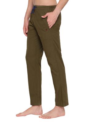 olive green solid pyjama - 17154148 - Standard Image - 2