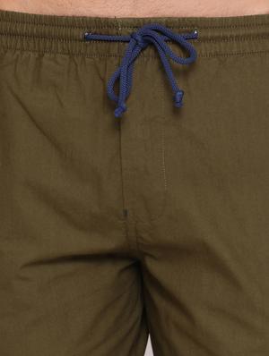 olive green solid pyjama - 17154148 - Standard Image - 5